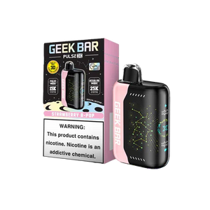 Strawberry B-Pop: Geek Bar Pulse X 5% Vape - 25,000 Puffs