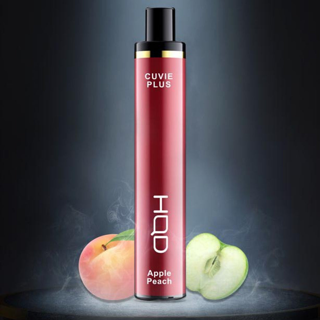 Apple Peach: HQD Plus 5% Disposable Vape