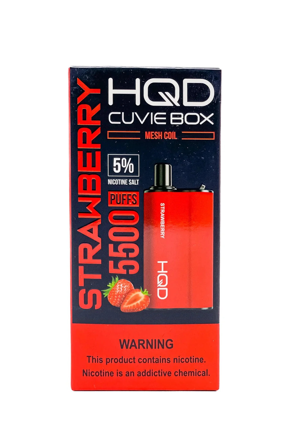 Strawberry: HQD Box 5% Disposable Vape